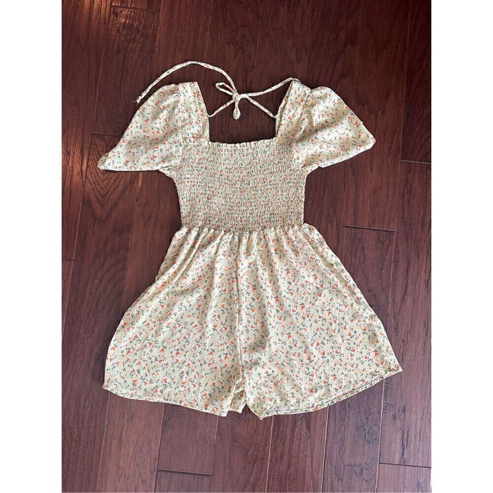 Pie in the sky romper shorts
